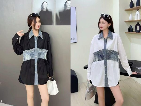 Luxury Denim-Touch Shirt