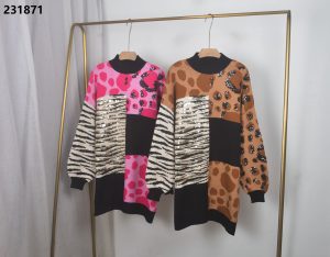 Sequined Long Sweater Dress