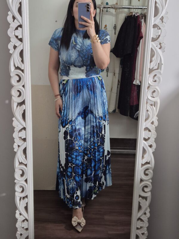 20250522_150305 Magic Fabric Pleated Flared Palazzo Co-Ord Set for Women