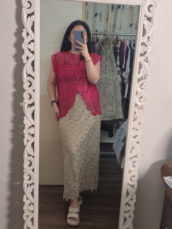 Luna Weave Imported Crochet Skirt