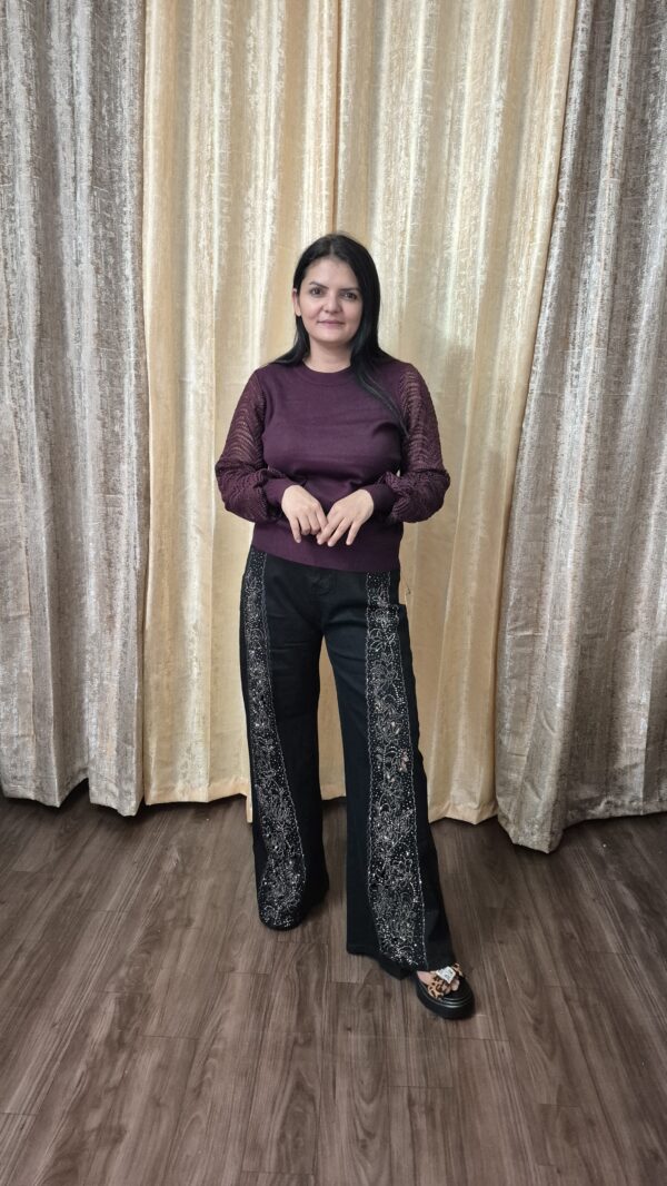 20251028_163221 Korean Luxe Jet-Black Semi-Flare Jeans