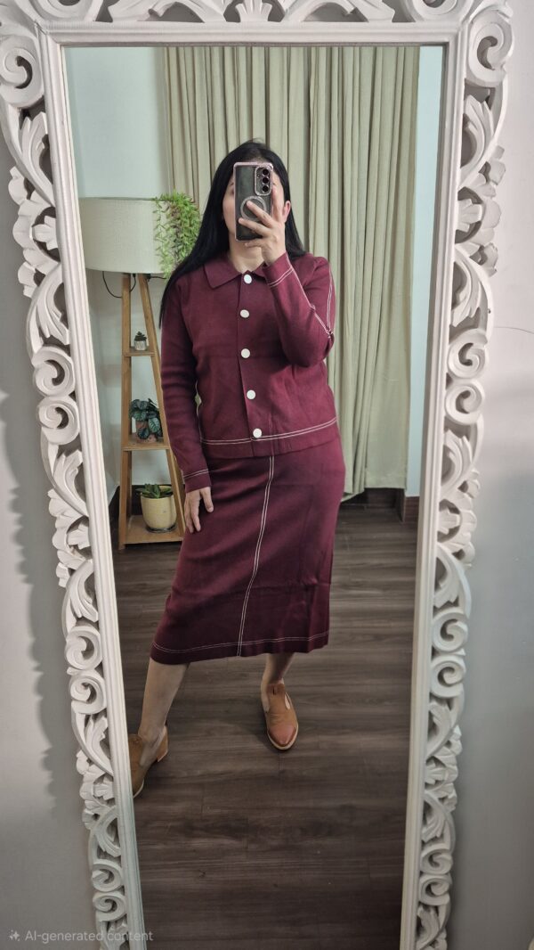 20251210_183438(1) Korean Style Cardigan & Skirt Set – Neutral Winter Edit