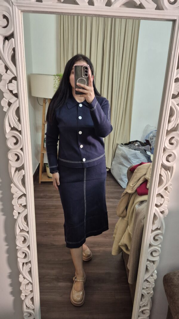 20251210_184433 Korean Style Cardigan & Skirt Set – Neutral Winter Edit