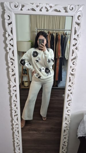 Dreamy Winter Co-Ord Set with Premium Sequin Work