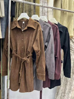 Premium Corduroy Short Dress