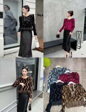 Premium Velvet Frill Top