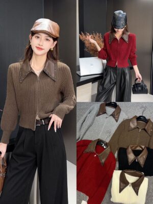 IMG-20251206-WA0191(2) Signature Leather-Accent Premium Woolen Top