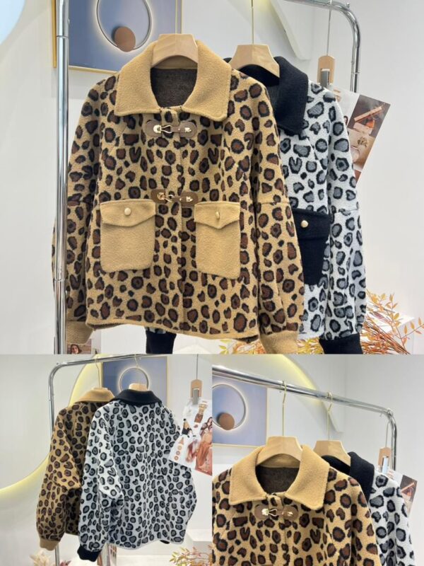 Heavy Premium Leopard Print Winter Jacket