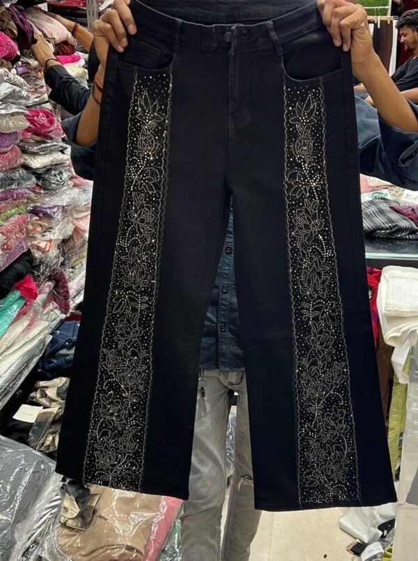 IMG-20251209-WA0241 Korean Luxe Jet-Black Semi-Flare Jeans