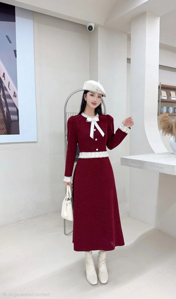 Vintage Luxe Corduroy Dress for Women