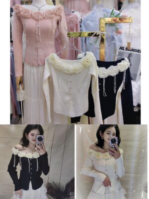 Rose Korean Chic Body-Fit Top