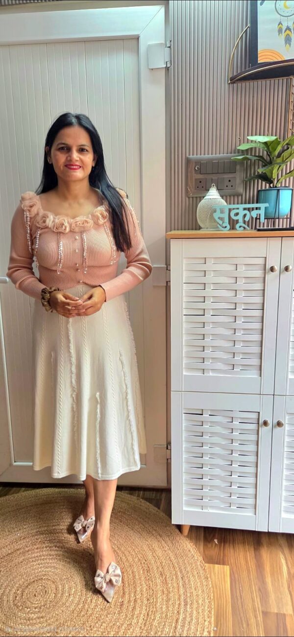 Cloud Knit Winter Flare Skirt