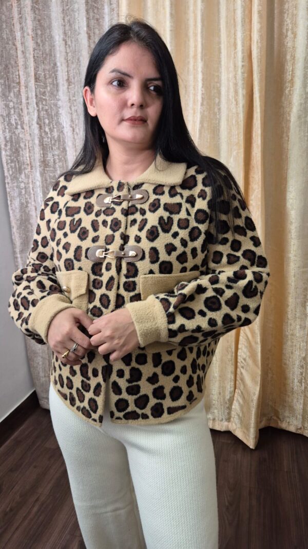 Heavy Premium Leopard Print Winter Jacket