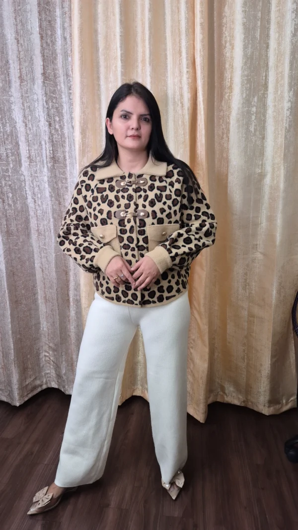 Heavy Premium Leopard Print Winter Jacket