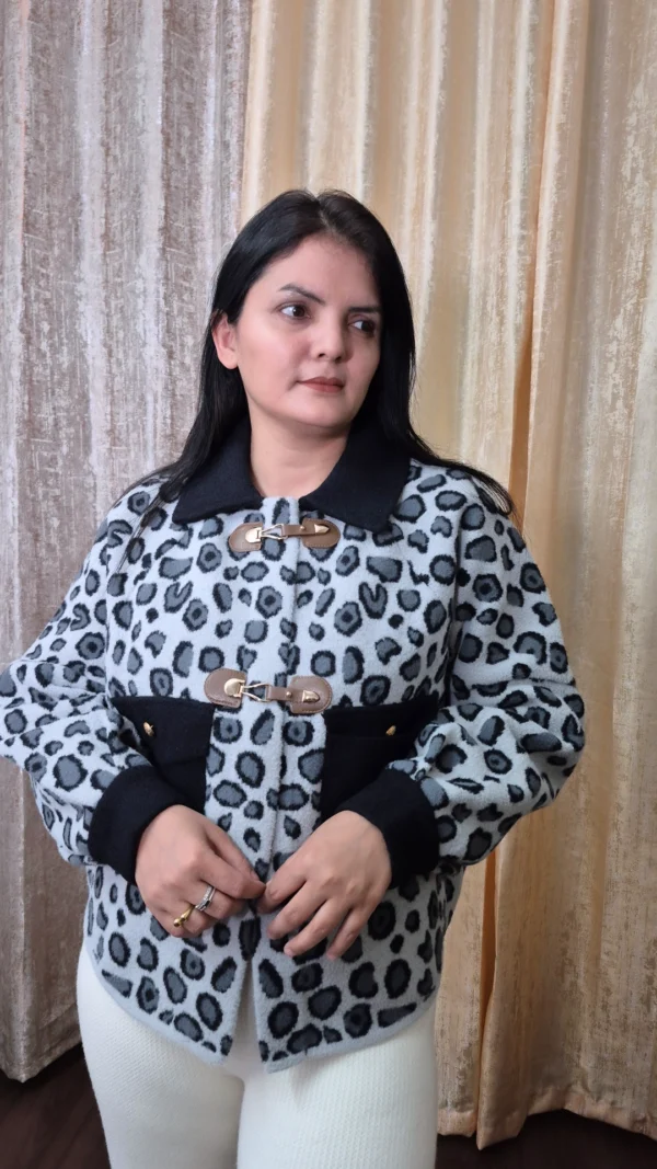 Heavy Premium Leopard Print Winter Jacket