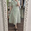 Cotton Linen Stripe Dress for Women