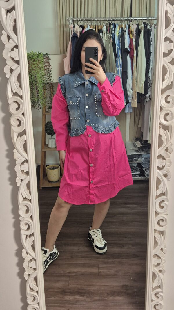 Premium Denim Cotton Designer Dress for Women