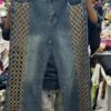 Designer Korean Jeans with Criss Cross Cut Detailing