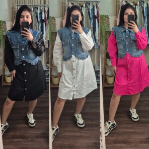 Premium Denim Cotton Designer Dress for Women