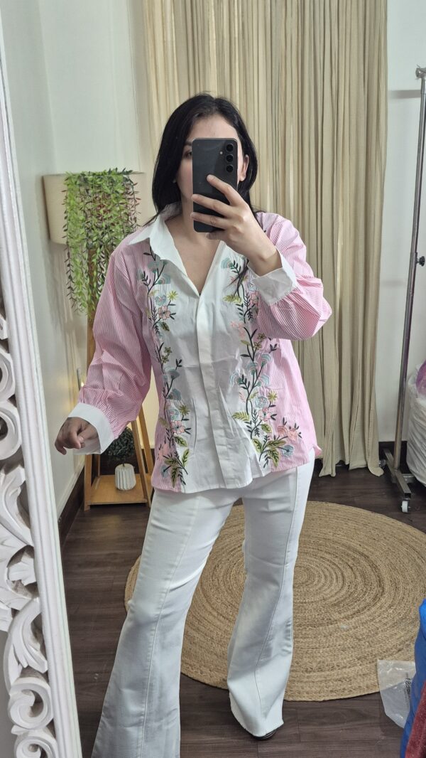Premium Embroidered Cotton Shirt