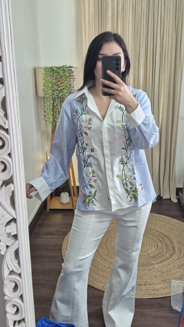 Premium Embroidered Cotton Shirt