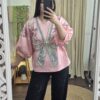 Viral Bow Pearl Detail Top