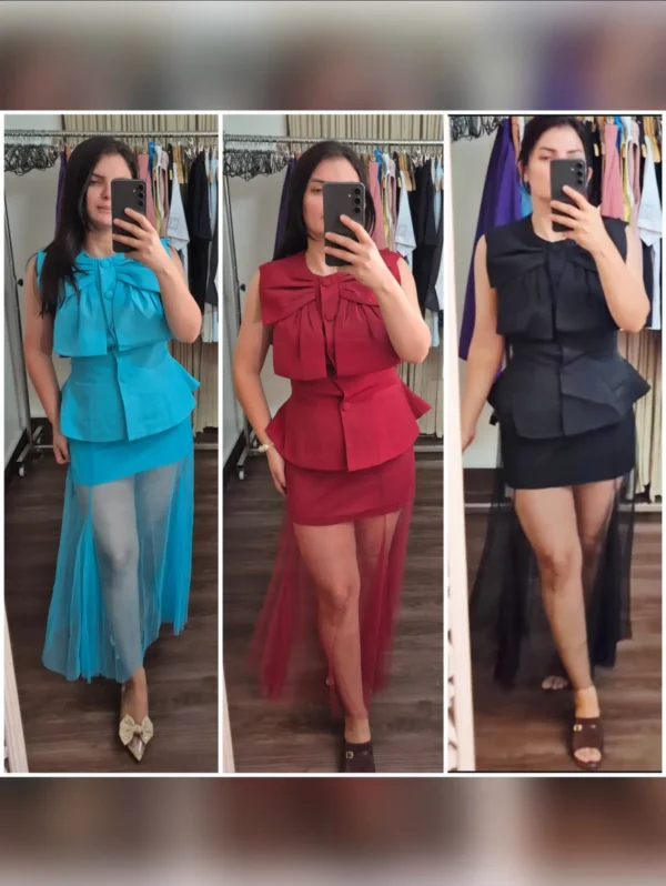 Luxe Skirt Top Set – Premium Edition